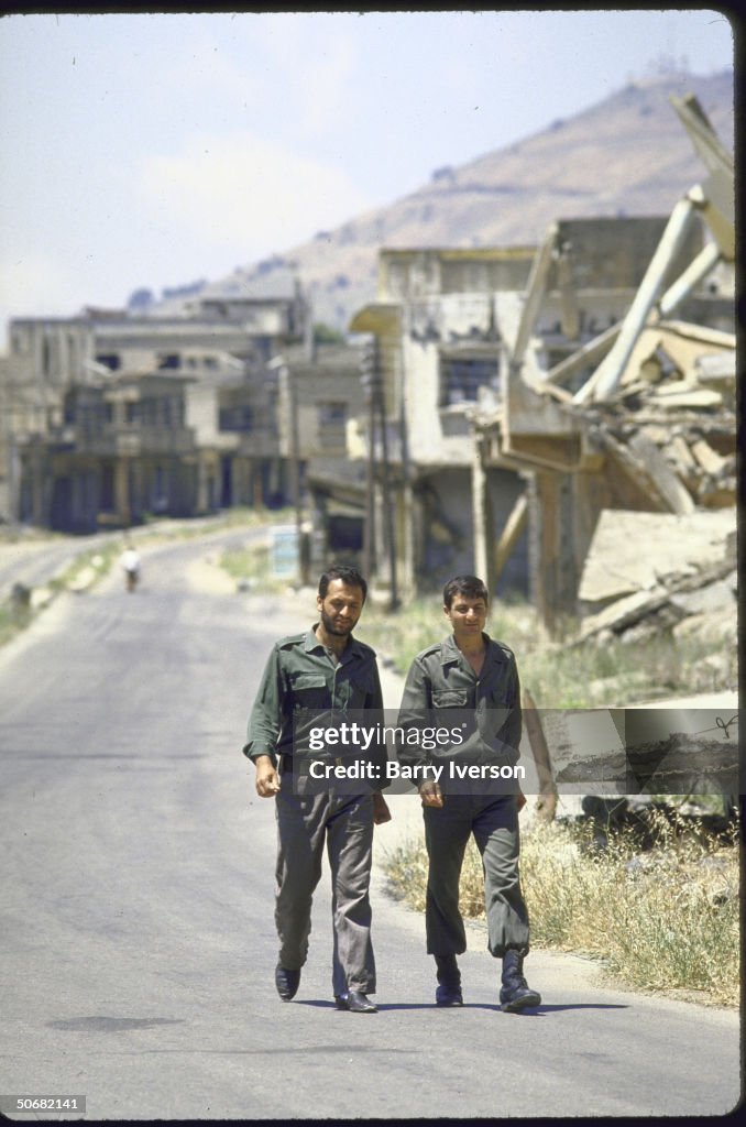 Ruined Golan Heights village, Quneitra