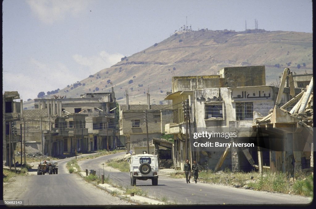Ruined Golan Heights village, Quneitra