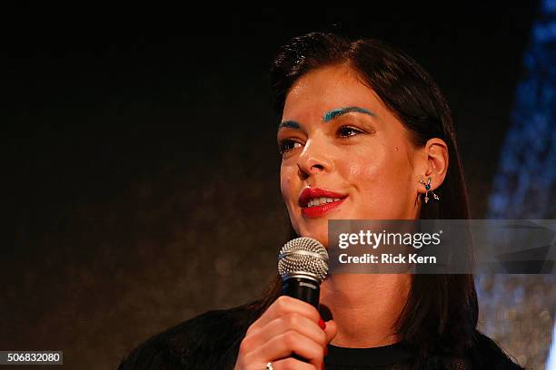 Actress Pollyanna McIntosh participates in a Q&A following SundanceTVs 'Hap And Leonard' Screening on January 25, 2016 in Park City, Utah.