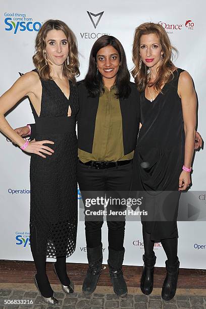 The cast of 'Equity' Sarah Megan Thomas, Meera Menon and Alysia Reiner attend ChefDance Park City 2016 Presented By Velocity - Night 4 on January 25,...