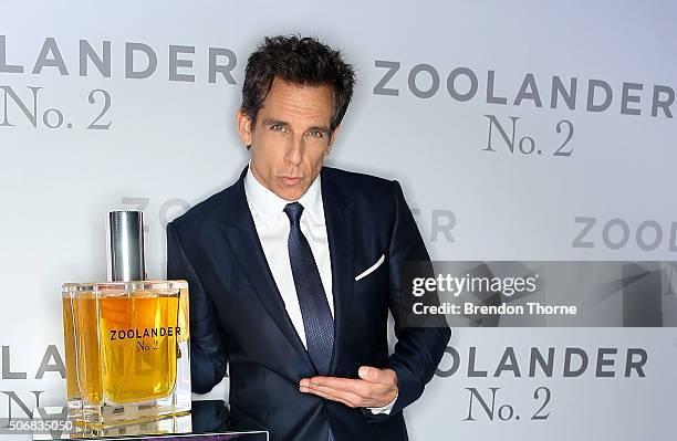 Ben Stiller attends the Sydney Fan Screening Event of the Paramount Pictures film 'Zoolander No. 2' at the State Theatre on January 26, 2016 in...