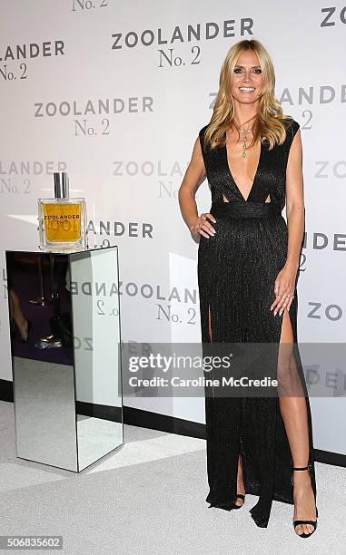 Heidi Klum attends the Sydney Fan Screening Event of the Paramount Pictures film 'Zoolander No. 2' at the State Theatre on January 26, 2016 in...