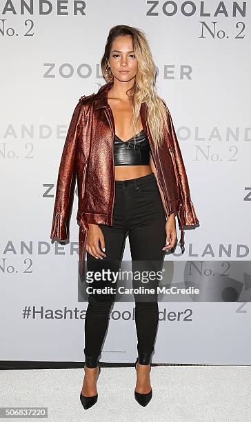 Aisha Jade attends the Sydney Fan Screening Event of the Paramount Pictures film 'Zoolander No. 2' at the State Theatre on January 26, 2016 in...