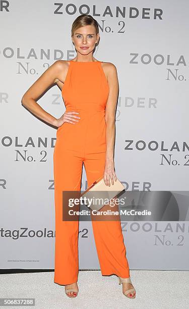 Tegan Martin attends the Sydney Fan Screening Event of the Paramount Pictures film 'Zoolander No. 2' at the State Theatre on January 26, 2016 in...