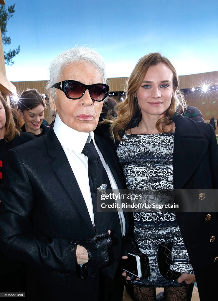 Chanel : Front Row - Paris Fashion Week - Haute Couture Spring Summer 2016