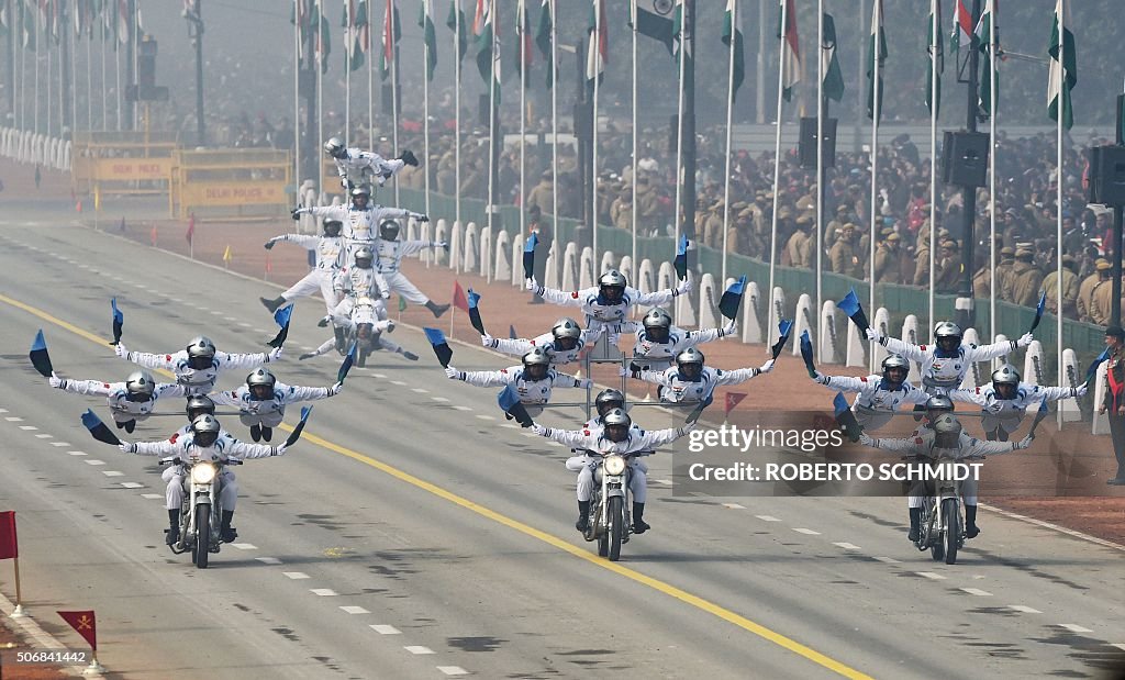 INDIA-FRANCE-REPUBLIC DAY PARADE