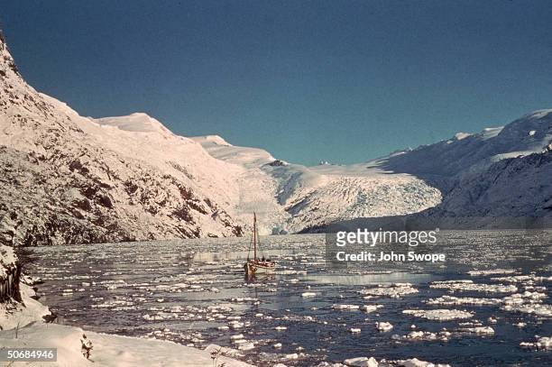 Fjord Agostini closed in by Mounts Sella, Aosta, Girodana, and Biella in Tierra del Fuego.