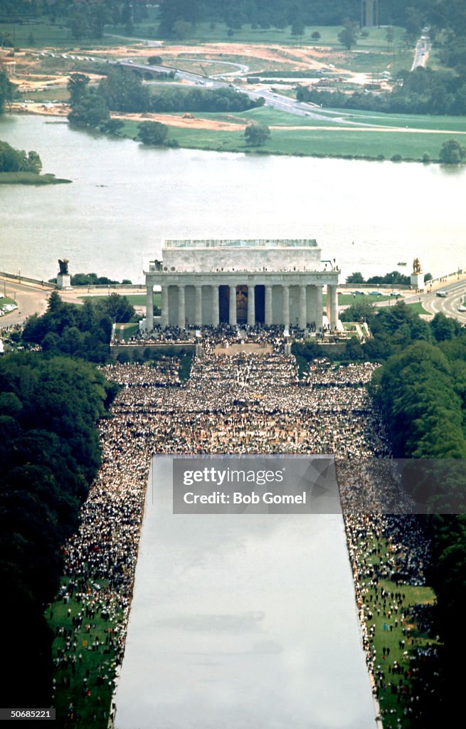 Aerial Of Washington DC March