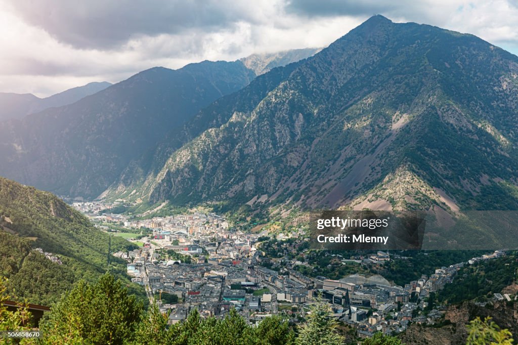 Andorra la Vella Pyrenees Mountains