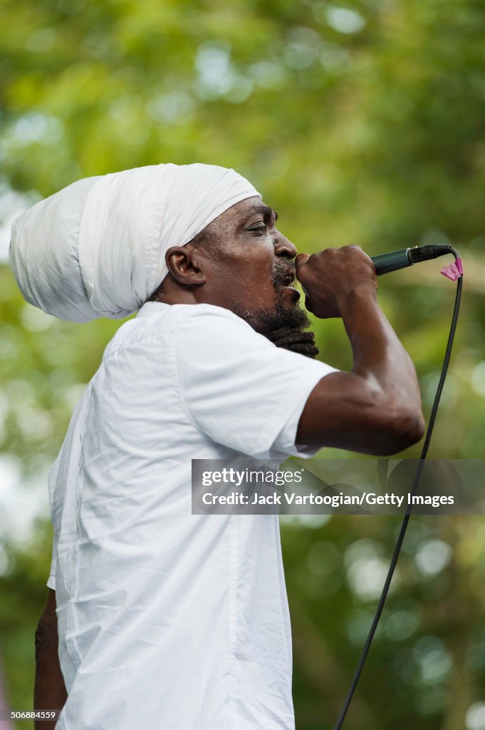 Jah Reed Singer Jamaican Reggae singer Junior Reid performs with the Statement Band ...