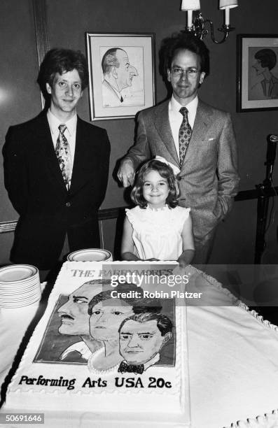 John Blyth Barrymore , son of John Drew Barrymore w. Half-sister, child actress Drew Barrymore & cousin John Miglietter celebrating Barrymore...