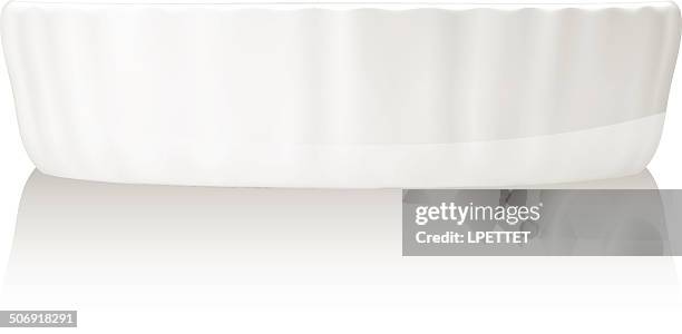 ramekin - vector - ramekin stock illustrations