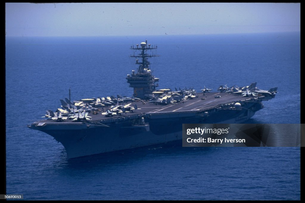 Aircraft carrier USS Carl Vinson on patr