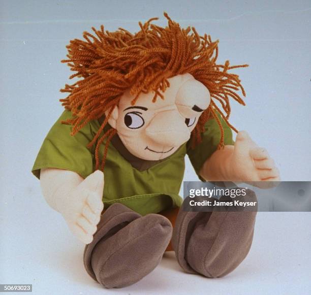 Quasimodo doll from 1995 Disney movie Hunchback of Notre Dame, based on character from Victor Hugo classic.