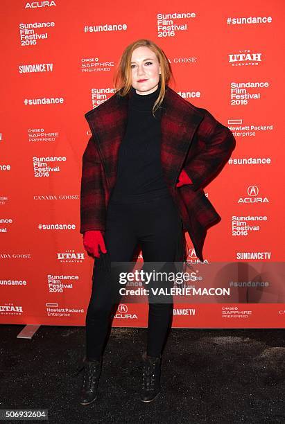 Actress Madisen Beaty attends Outlaws and Angels Premiere in Park City, Utah, January 24, 2016. / AFP / Valerie MACON