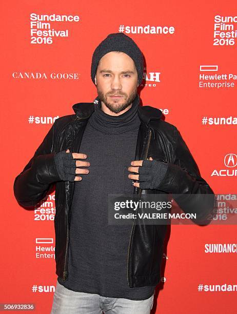 Actor Chad Michael Murray attends Outlaws and Angels Premiere in Park City, Utah, January 25, 2016. / AFP / Valerie MACON