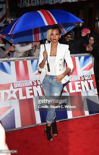 Alesha Dixon attends the London auditions of "Britain's Got Talent" at Dominion Theatre on January 26, 2016 in London, England.