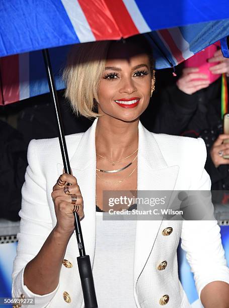 Alesha Dixon attends the London auditions of "Britain's Got Talent" at Dominion Theatre on January 26, 2016 in London, England.