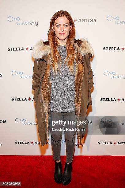 Riley Keough attends the 'Lovesong' Supper in the Stella Artois Filmmaker Lounge during the 2016 Sundance Film Festival on January 24, 2016 in Park...