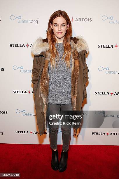 Riley Keough attends the 'Lovesong' Supper in the Stella Artois Filmmaker Lounge during the 2016 Sundance Film Festival on January 24, 2016 in Park...