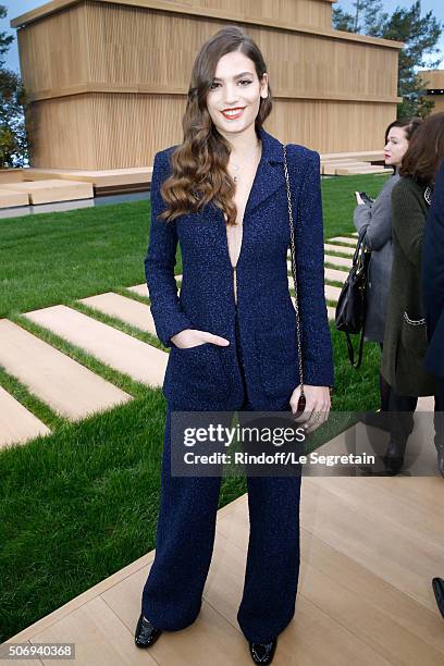 Actress Alma Jodorowsky attends the Chanel Spring Summer 2016 show as part of Paris Fashion Week on January 26, 2016 in Paris, France.
