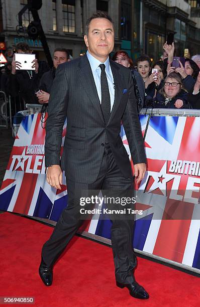 David Walliams attends the London auditions of "Britain's Got Talent" at Dominion Theatre on January 26, 2016 in London, England.