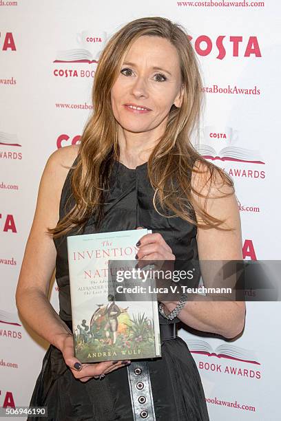 Andrea Wulf attends Costa Book Of The Year Awards on January 26, 2016 in London, England.
