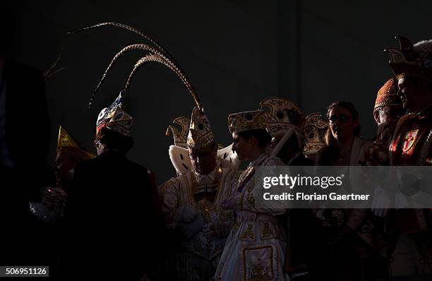 Reception for members of German Carnival Clubs in the Chancellery on January 26, 2016 in Berlin, Germany.