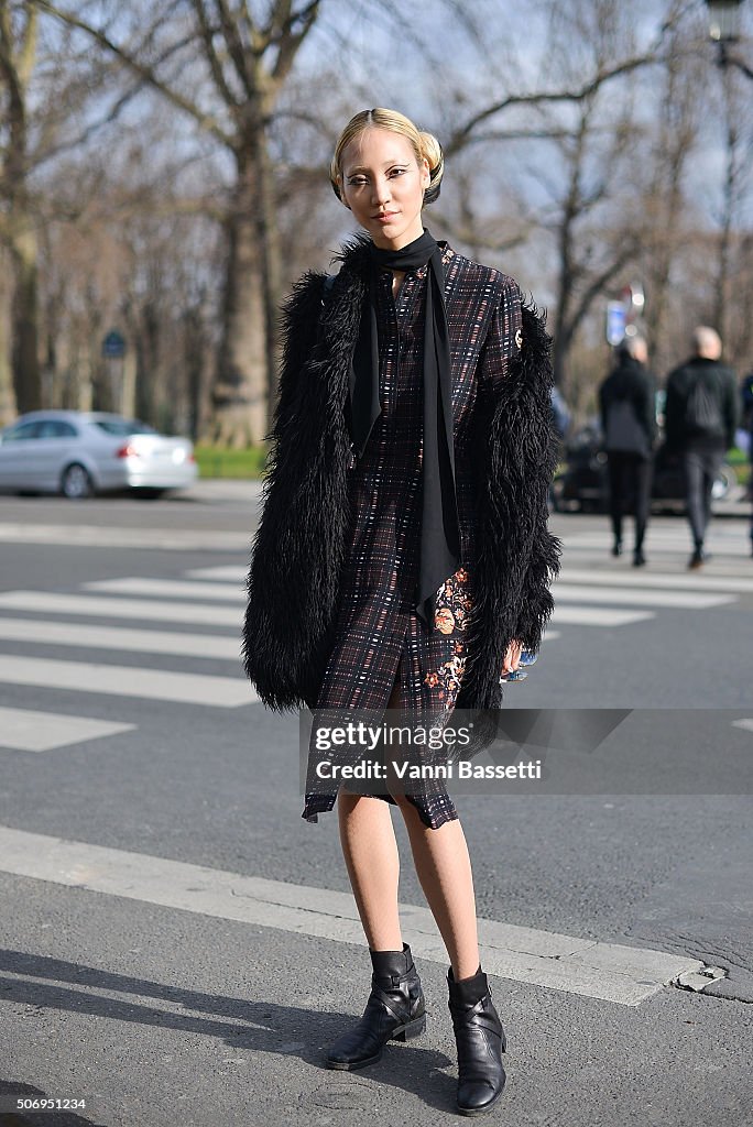 Street Style : Paris Fashion Week -Haute Couture- Spring/Summer 2016  : Day Three