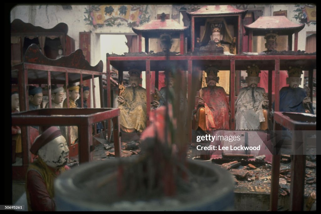 Battered Buddhist images are remains of