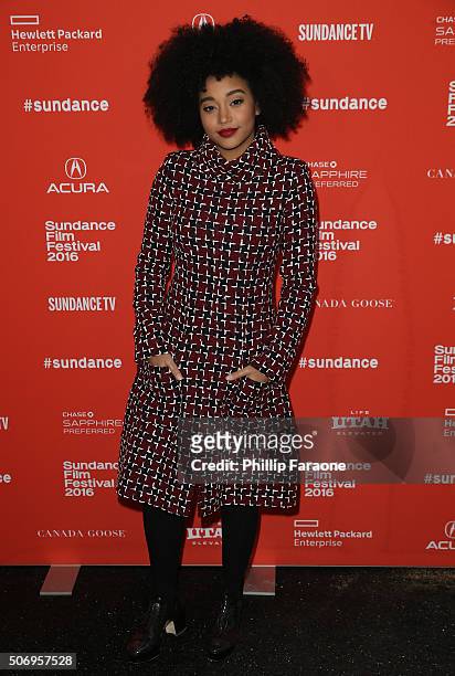 Actress Amandla Stenberg attends the "As You Are" Premiere during the 2016 Sundance Film Festival at Library Center Theater on January 25, 2016 in...