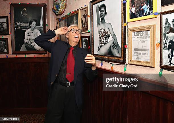 Famed mentalist The Amazing Kreskin visits Buca di Beppo Times Square on January 26, 2016 in New York City.
