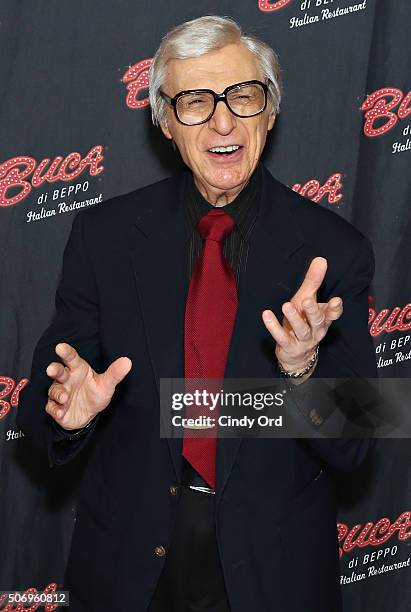 Famed mentalist The Amazing Kreskin visits Buca di Beppo Times Square on January 26, 2016 in New York City.