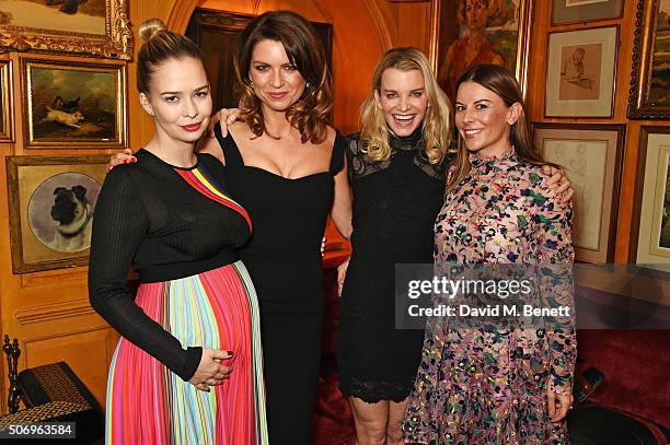 Marissa Hermer, Gabriela Peacock, Julie Montagu and Juliet Angus attend the launch of GP Nutrition Supplements, a collection of five premium...