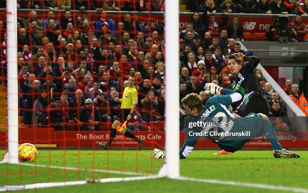 Liverpool v Stoke City - Capital One Cup Semi Final: Second Leg