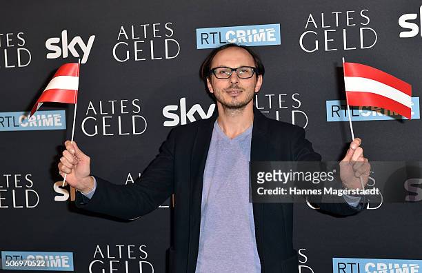 Actor Luca Verhoeven attends the German premiere of the tv show 'Altes Geld' at Hotel Bayerischer Hof on January 26, 2016 in Munich, Germany.