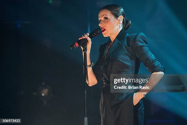 Tina Arena performs at O2 Forum Kentish Town on January 26, 2016 in London, England.