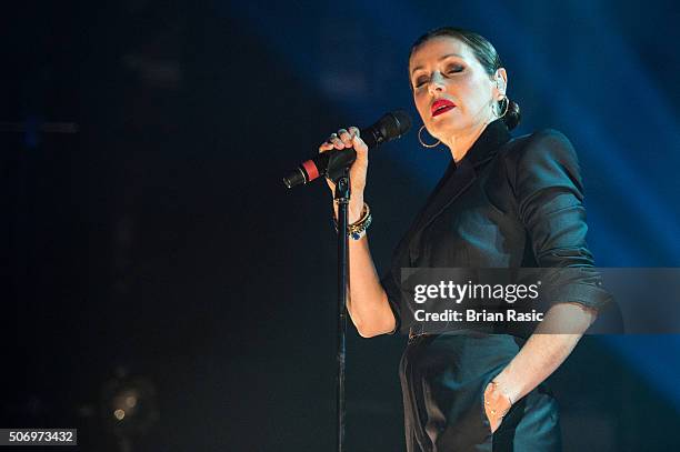 Tina Arena performs at O2 Forum Kentish Town on January 26, 2016 in London, England.