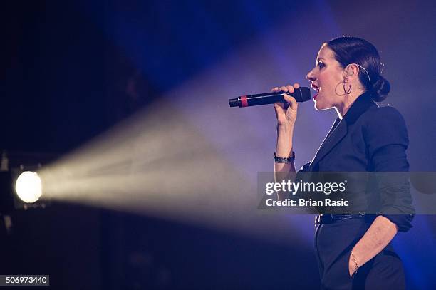 Tina Arena performs at O2 Forum Kentish Town on January 26, 2016 in London, England.