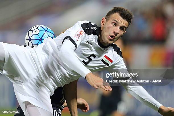 Ali Faez Atiyah of Iraq during the AFC U-23 Championship semi final match between Japan and Iraq at the Abdullah Bin Khalifa Stadium on January 26,...