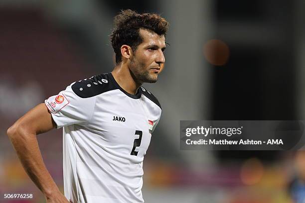 Saad Natiq Naji of Iraq during the AFC U-23 Championship semi final match between Japan and Iraq at the Abdullah Bin Khalifa Stadium on January 26,...