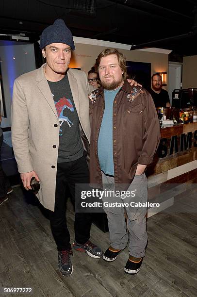 Actors Michael Shannon and Michael Chernus attend The Samsung Studio at Sundance Festival 2016 on January 26, 2016 in Park City, Utah.