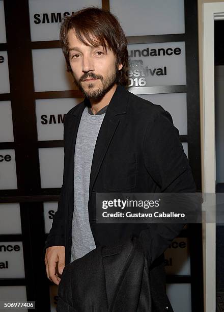 Actor Diego Luna attends The Samsung Studio at Sundance Festival 2016 on January 26, 2016 in Park City, Utah.