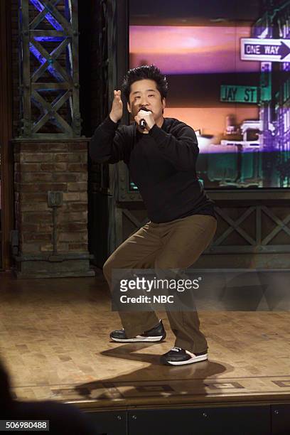 Comedian Bobby Lee performs on April 26, 2002 -- News Photo - Getty Images