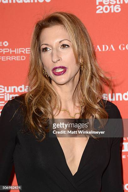 Actress Alysia Reiner attends the "Equity" Premiere during the 2016 Sundance Film Festival at Library Center Theater on January 26, 2016 in Park...