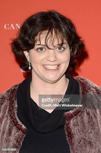 Writer Amy Fox attends the "Equity" Premiere during the 2016 Sundance Film Festival at Library Center Theater on January 26, 2016 in Park City, Utah.