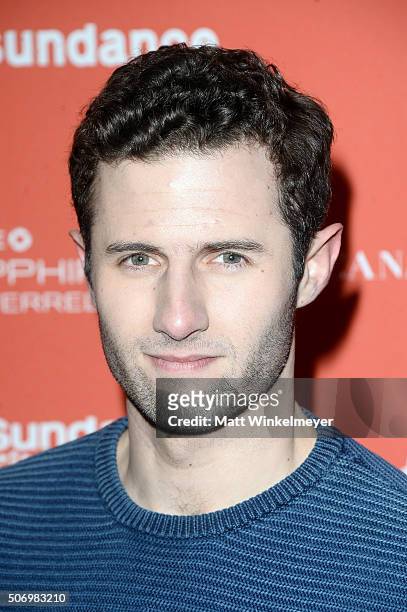 Actor Roe Hartrampf attends the "Equity" Premiere during the 2016 Sundance Film Festival at Library Center Theater on January 26, 2016 in Park City,...