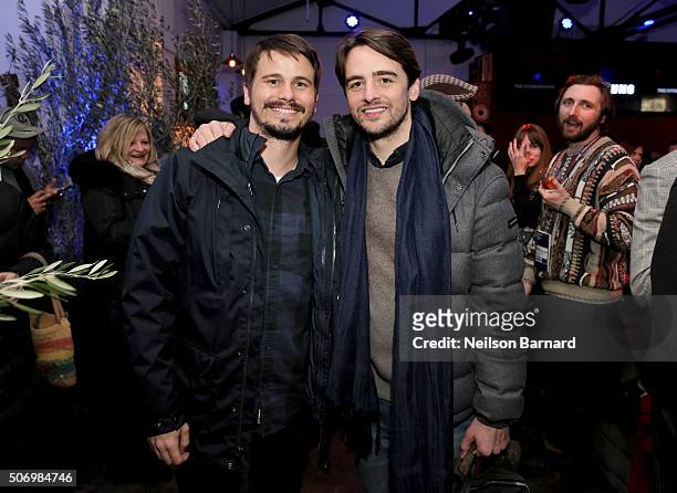 Actor Jason Ritter attends Samsung Presents The Intervention Happy Hour at the Samsung Studio during The Sundance Film Festival 2016 on January 26,...
