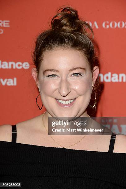 Actress Sophie Von Haselberg attends the "Equity" Premiere during the 2016 Sundance Film Festival at Library Center Theater on January 26, 2016 in...