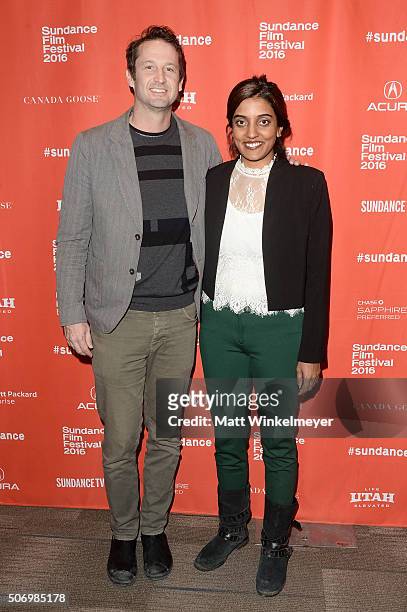 Sundance Film Festival Director of Programming Trevor Groth and director Meera Menon attend the "Equity" Premiere during the 2016 Sundance Film...